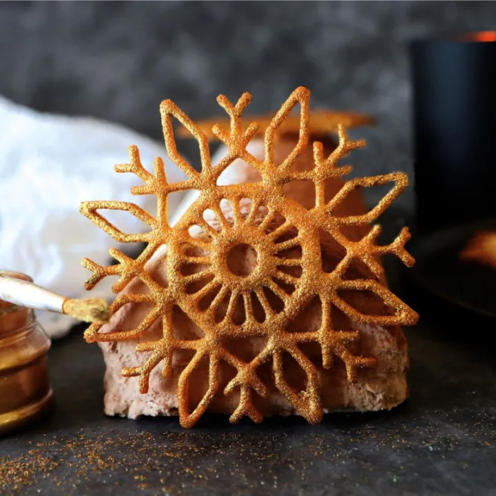 Hüppenmatte Schneesterne 3-teilig - Decorazione per torta invernale