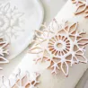 Hüppen mat snowflakes 3-piece - winter Cake decoration