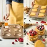 Moule à pâtisserie cœurs, 6 pièces pour des pâtisseries sucrées et salées parfaitement formées