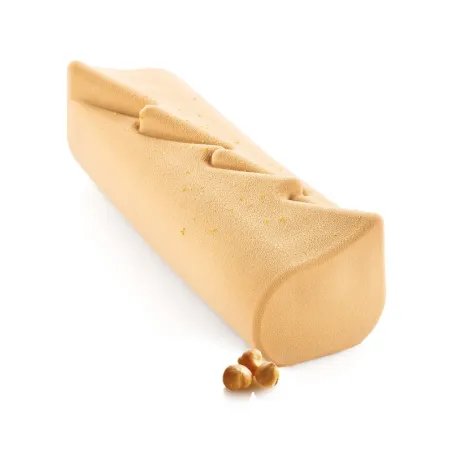 Silicone mold Bûche Winter Pine 25 x 7.8 x 8 cm for winter Bûches