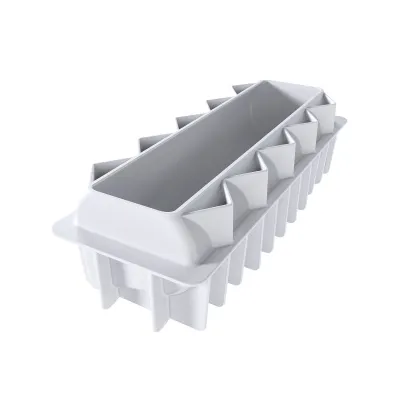Silikonform Bûche Winterkiefer 25 x 7.8 x 8 cm für winterliche Bûches
