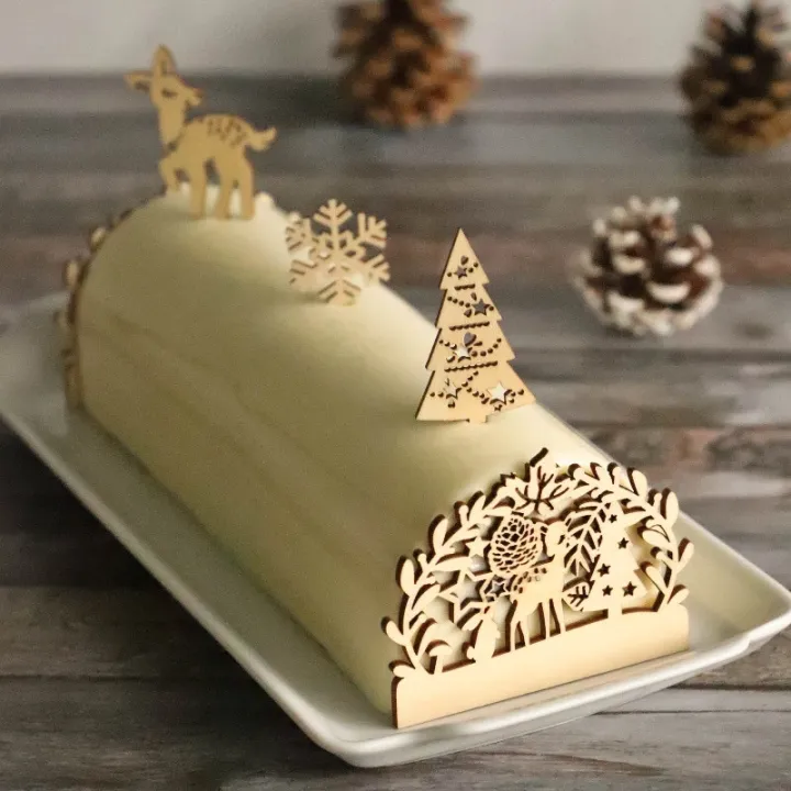 Silikon Bûcheform 25 x 9 x 7 cm für köstliche Bûche de Noël