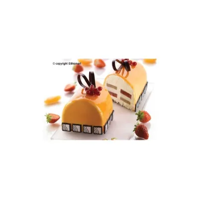 Moule en silicone pour bûche 25 x 9 x 7 cm pour une délicieuse Bûche de Noël