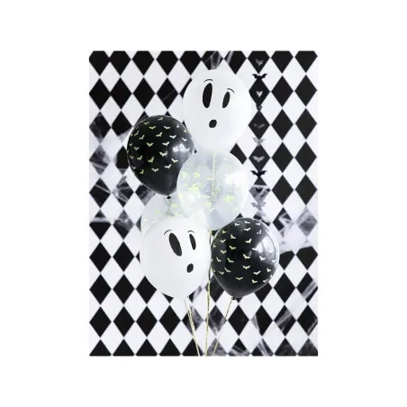 Palloncini BOO con luce UV, 3 pezzi, Palloncini Halloween per la tua festa