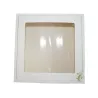 Tortenschachtel mit Fenster Weis und Gold 28 x 28 x 12 cm