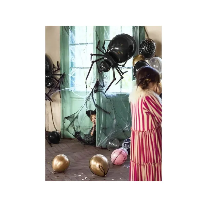 Foil balloon spider 60 x 101 cm as perfect Halloween decoration