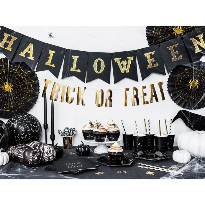 Garland Flags black-gold Halloween for an elegant Halloween