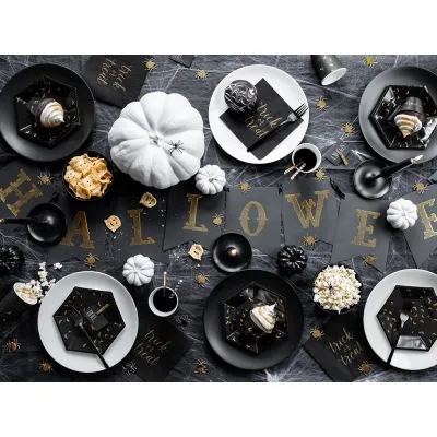 Garland Flags black-gold Halloween for an elegant Halloween