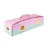 Confezione Cake / Bûche de Noël 35.5 x 13 x 10 cm per un trasporto semplice