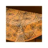 Durchsichtige Tischdecke Spinnennetz, 2.7 x 1.3 m - Halloween-Deko