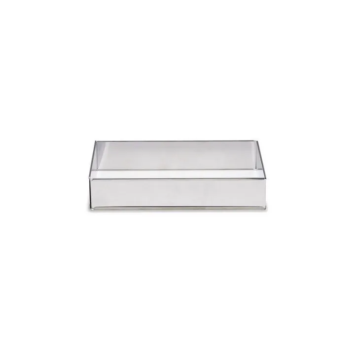 Telaio da cottura in acciaio inox estensibile 46x32 cm per torte e dolci rettangolari