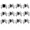 Cupcake topper 3D Spider, 12 pieces - Spooky cake topper