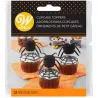 Topper gâteau 3D Araignée, 12 pièces - Cake topper Halloween effrayant