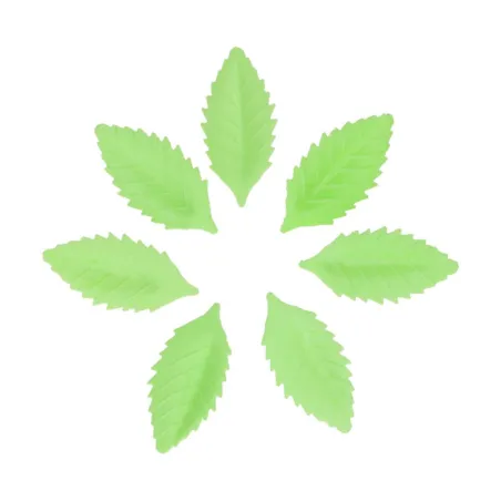 Papier à manger feuilles vertes - 50 pièces Décoration de gâteau