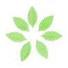 Papier à manger feuilles vertes - 50 pièces Décoration de gâteau