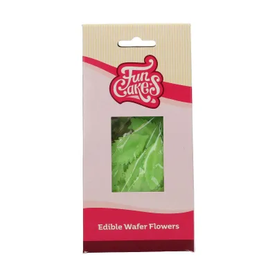 Papier à manger feuilles vertes - 50 pièces Décoration de gâteau
