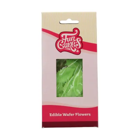 Papier à manger feuilles vertes - 50 pièces Décoration de gâteau