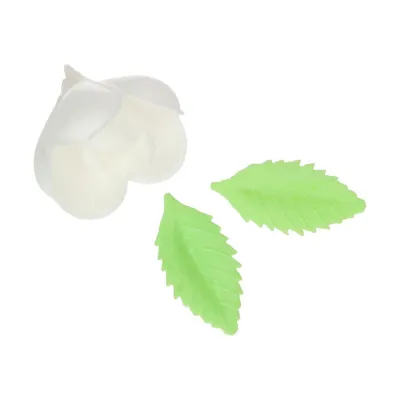 Krokusse mit Blätter aus Esspapier, 12 Stück