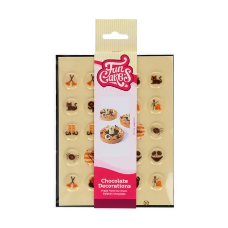 White chocolate decorations Scary 25 pieces - Halloween decoration