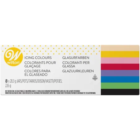 Wilton Gel color set 8 colors - Food coloring