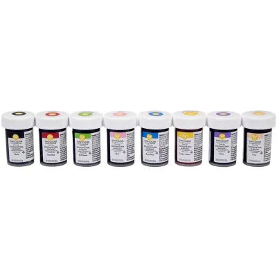 Wilton Set de gel-couleurs 8 couleurs - Colorant alimentaire