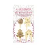 Cake Topper Holz Weihnachten, 4 Stück - Deko für Torten und Cupcakes