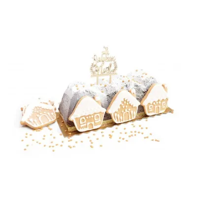 Wooden cake decoration Joyeux Noël - Cake topper Christmas