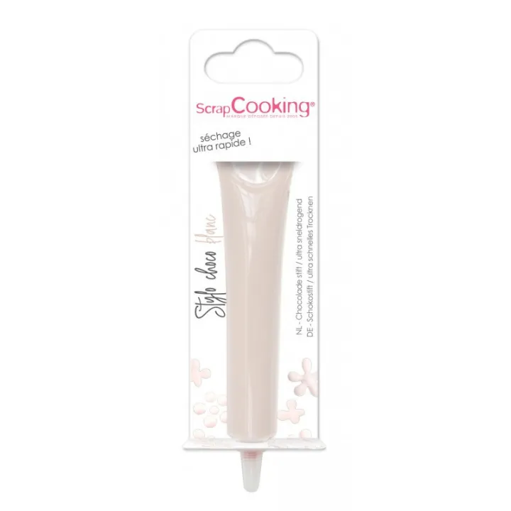 Chocolate flavour pen White – 25 g Writing chocolate for decorating and writing on baked goods | miniSchoggi