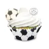 Décoration en sucre ballons de football – 6 décorations comestibles en sucre pour cupcakes et gâteaux | miniSchoggi