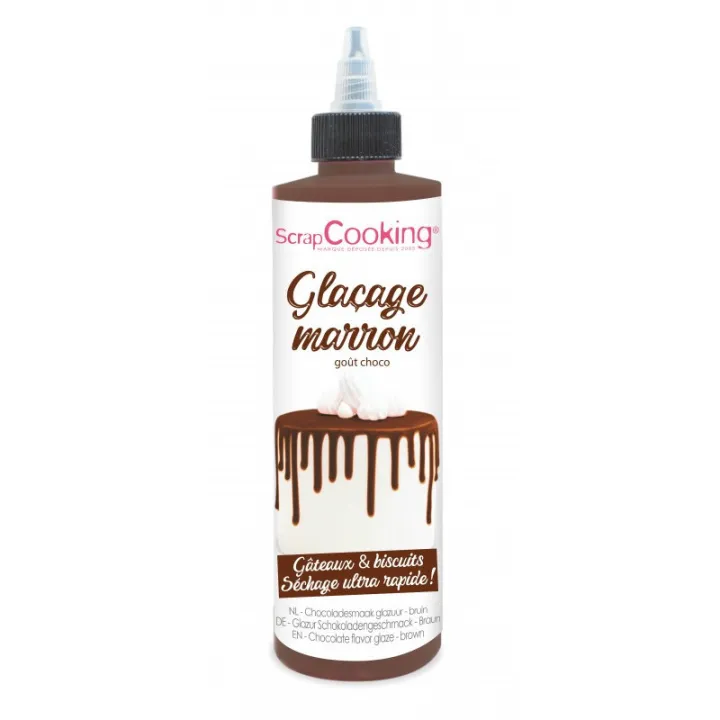 Drip Brown – 130 g chocolate icing for drip cakes, lettering and decorations in rich chocolate brown | miniSchoggi