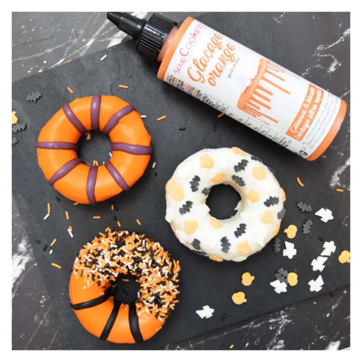 Drip Orange – 130 g glassa al cioccolato per Drip Cake, scritte e decorazioni in arancione brillante | miniSchoggi