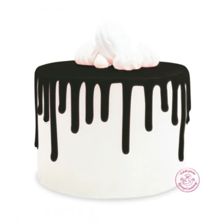 Drip Black – 130 g chocolate icing for drip cakes, Halloween and lettering in rich black | miniSchoggi