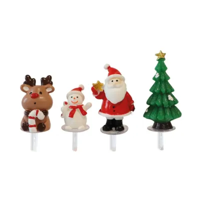 Cake Topper Weihnachts-Freunde - 4 süsse Figuren für Torten
