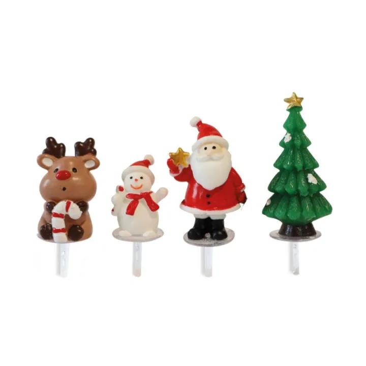Cake topper Christmas friends - 4 sweet figures for cakes