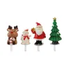 Cake topper Amici natalizi - 4 simpatiche figure per torte