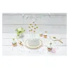 Cake topper set stella oro 10 pezzi per decorazione torta natalizia