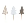 Cake topper sapins de Noël, 3 pièces - Décoration de gâteau élégante pour Noël