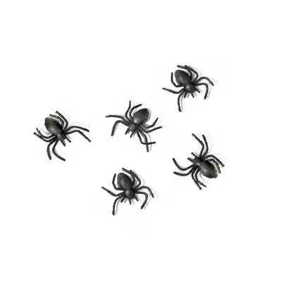 Dekofigur Plastikspinnen 10 Stück - Tischdeko Halloween