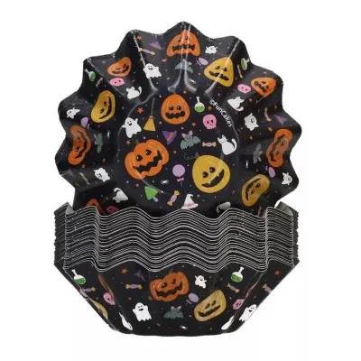 Cupcake Förmchen Happy Halloween, 48 Stück