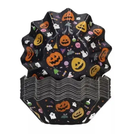 Happy Halloween cupcake cases, 48 pieces