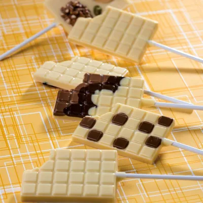 Stampo per cioccolato Lollipop tavoletta, 8 pezzi