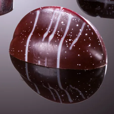Praline mold Semicircular Modern 20 pralines