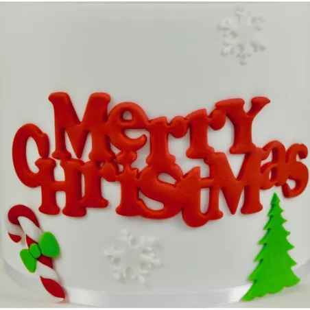 Merry Christmas cookie cutter, 16cm