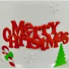 Merry Christmas cookie cutter, 16cm