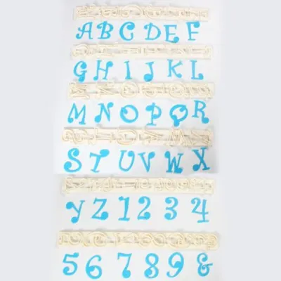 Alphabet & Numbers Funky Cookie Cutter
