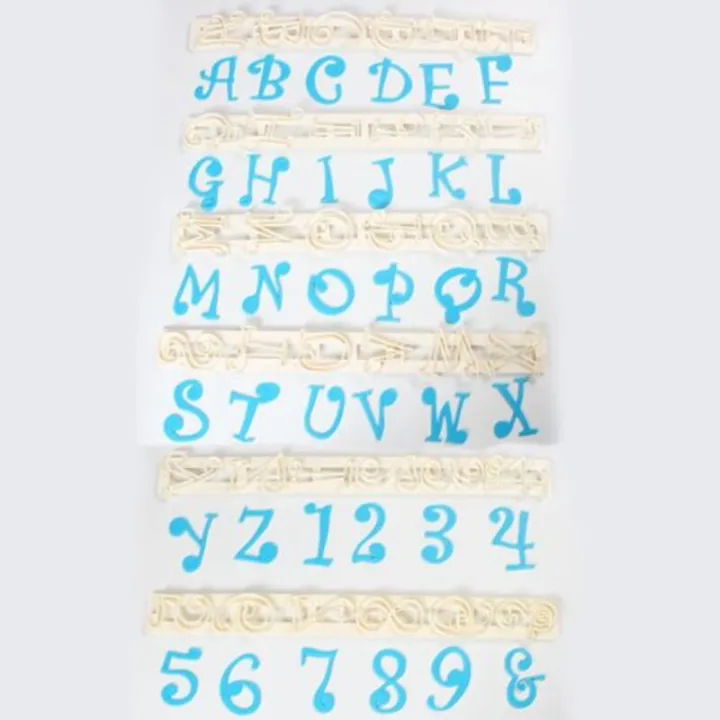 Emporte-pièces Alphabet & Numéros Funky