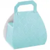 Chocolate packaging handbag light blue for elegantly packaged chocolates