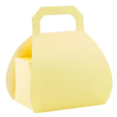 Emballage pour chocolats Sac à main jaune pour chocolats emballés avec raffinement