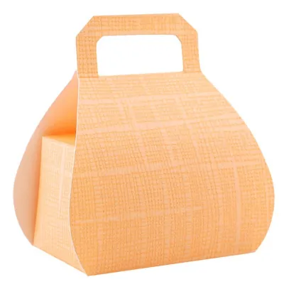 Pralinenverpackung Handtasche Orange für edel verpackte Pralinen