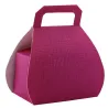 Confezione per praline a forma di borsa rosa per praline confezionate con eleganza